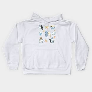 Pug Vintage china Kids Hoodie